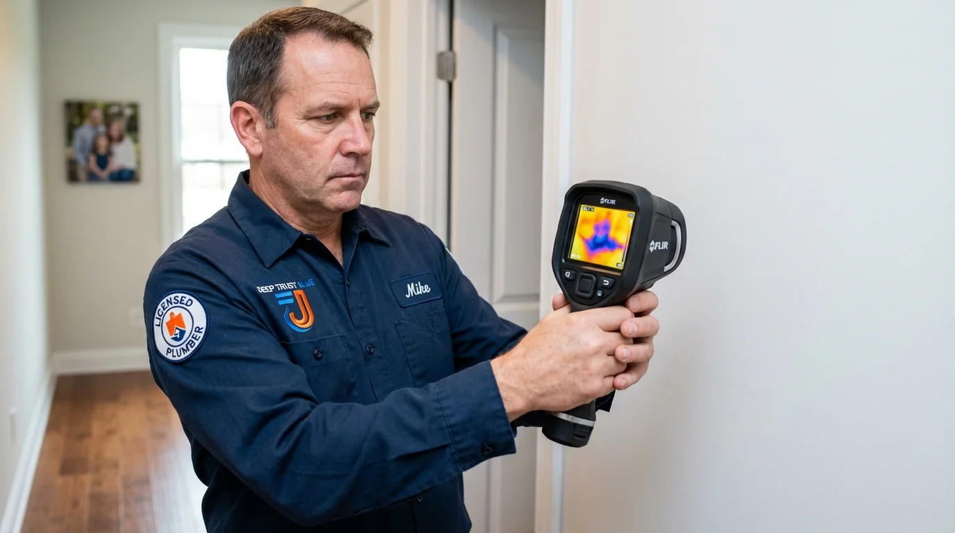 Thermal imaging leak detection by Johns Plumbing LLC in Richgrove